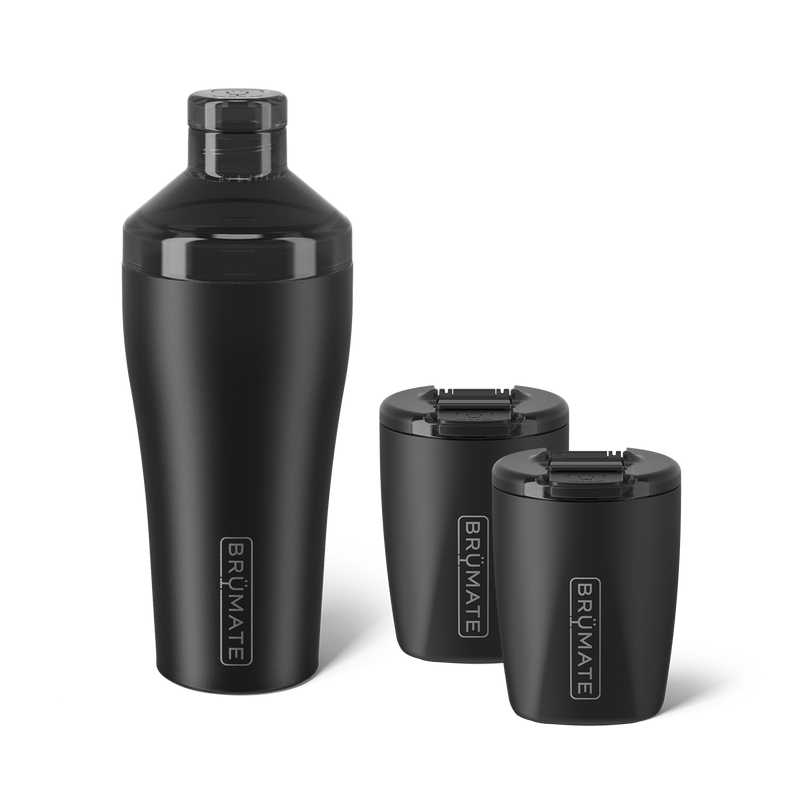 Cocktail Shaker + Rocks Bundle | Matte Black | 22/12oz - Fresh Easy-Start