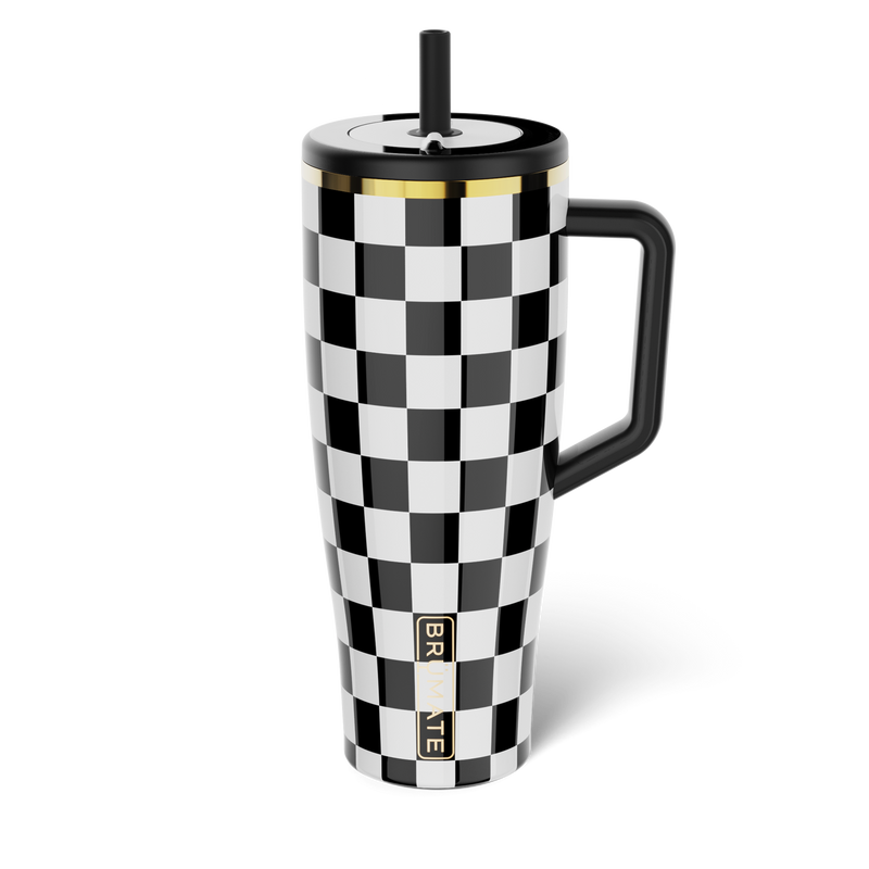 Era 40oz | Black & White Checker - Essential Bottle