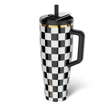 Era Flip 40oz | Black & White Checker - Premium Drink-Companion
