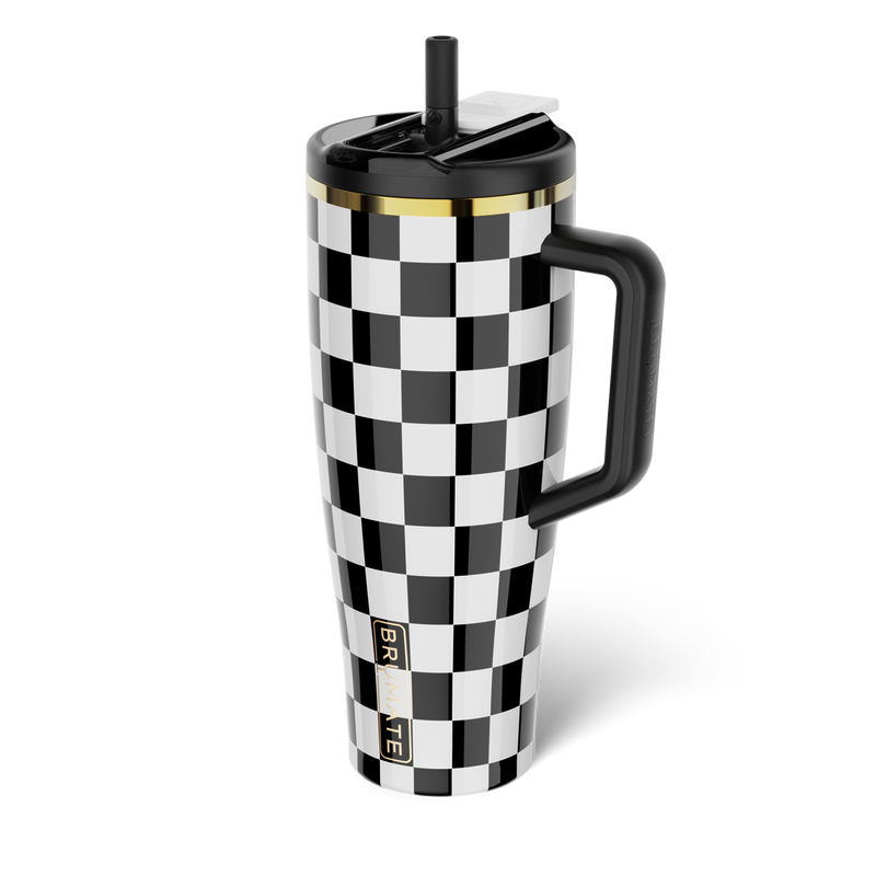 Era Flip 40oz | Black & White Checker - Casual Sip