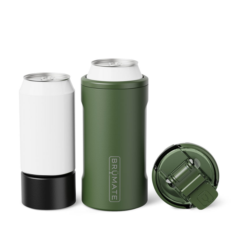 Hopsulator Trio | OD Green | 12/16oz Standard Cans - Smooth Cold-Keep