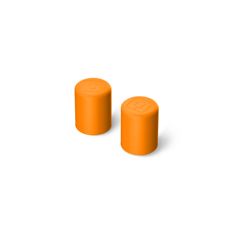 Magnetic Straw Cover | Clementine | 2-Pack - Reliable Convenience