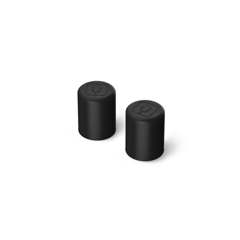 Magnetic Straw Cover | Black | 2-Pack - Handy Select