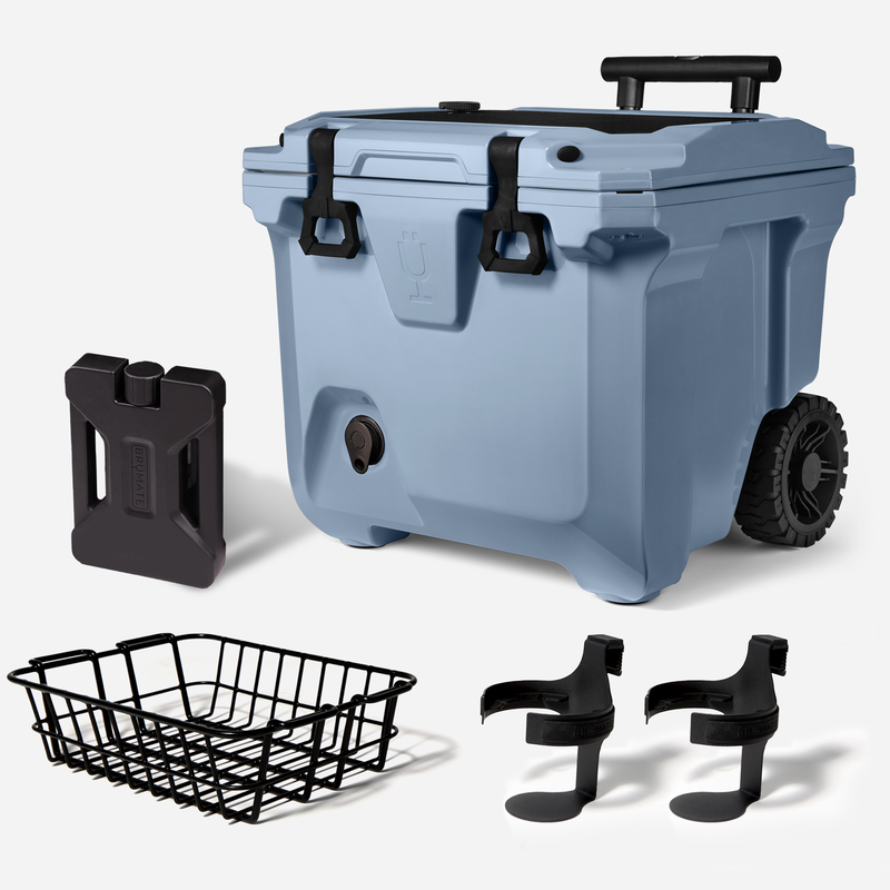 Br Tank 35-Quart Ultimate Day Trip Cooler Bundle | Denim - Durable Easy-Start