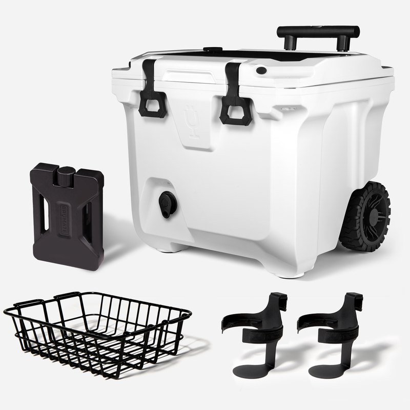 Br Tank 35-Quart Ultimate Day Trip Cooler Bundle | Ice White - Original Drink-Bundle