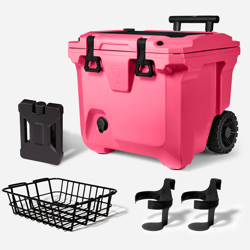 Br Tank 35-Quart Ultimate Day Trip Cooler Bundle | Neon Pink - Practical Bottle-Bundle