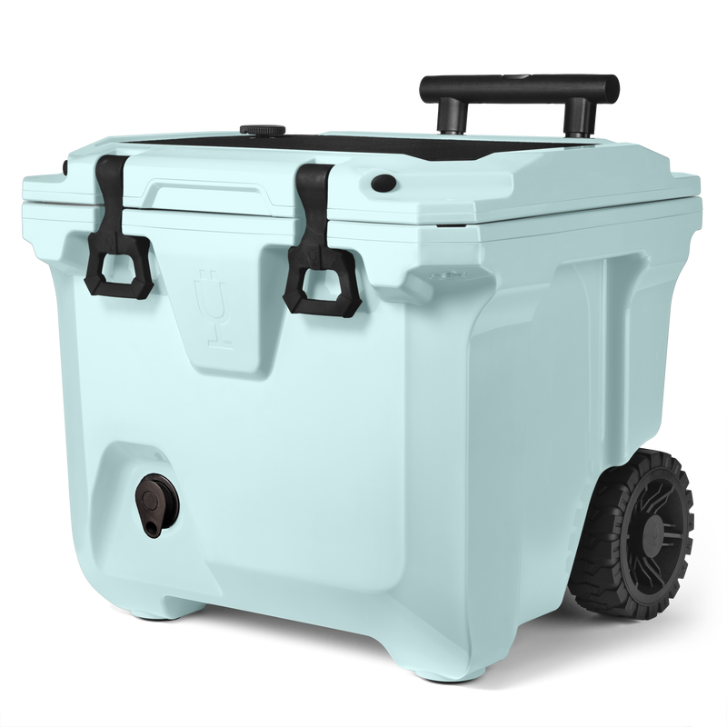 Br Tank 35-Quart Rolling Cooler | Blue Agave - Relaxed Picnic