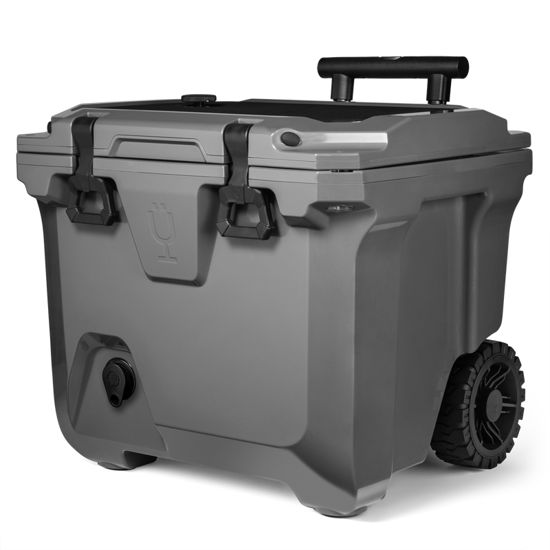 Br Tank 35-Quart Rolling Cooler | Charcoal - Roadtrip Escape
