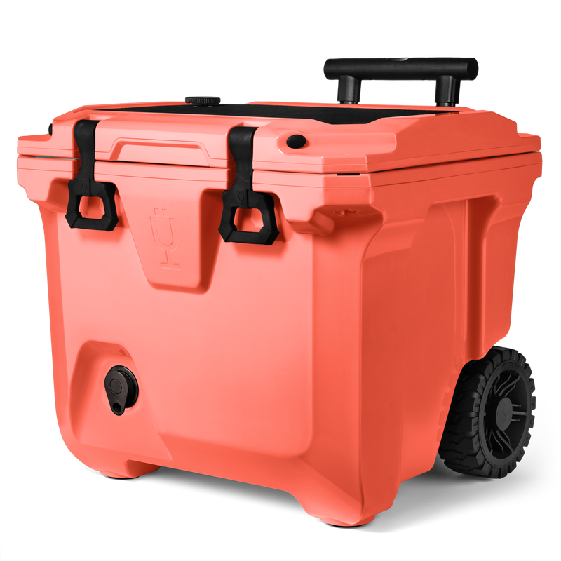 Br Tank 35-Quart Rolling Cooler | Papaya - Journey Getaway