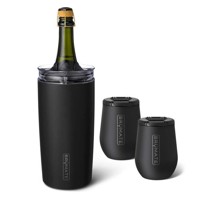 Bottle Chiller Bundle | Matte Black | 49/14oz - Weekend Hydration-Kit